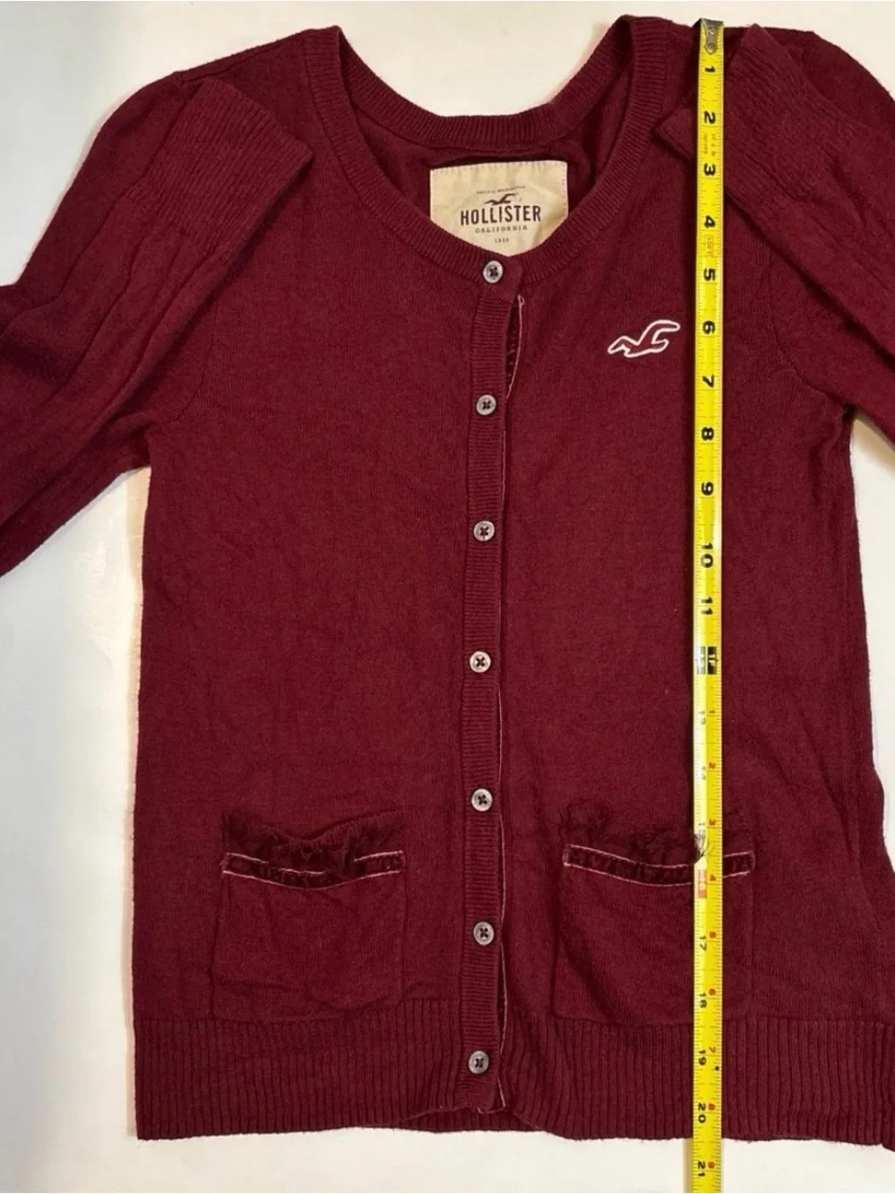 Hollister Women's Small Button-Front Cardigan Sweater Top (older style) - Picture 9 of 10